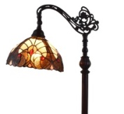 Tiffany Floor Lamp - AM344FL12 - handcrafted Tiffany stained glass lamp