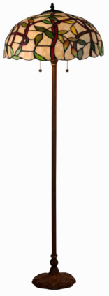 Tiffany Floor Lamp - DY08009-18FL - handcrafted Tiffany stained glass lamp