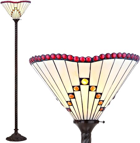 Tiffany Floor Lamp - DY8000A - handcrafted Tiffany stained glass lamp