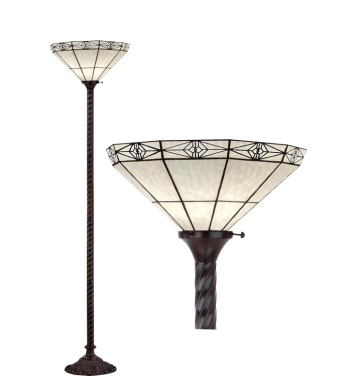 Tiffany Floor Lamp - DY8005D - handcrafted Tiffany stained glass lamp