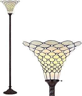 Tiffany Floor Lamp - DY8007A - handcrafted Tiffany stained glass lamp