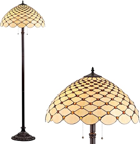 Tiffany Floor Lamp - DY8009A - handcrafted Tiffany stained glass lamp
