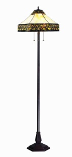 Tiffany Floor Lamp - DYL2030FLR - handcrafted Tiffany stained glass lamp