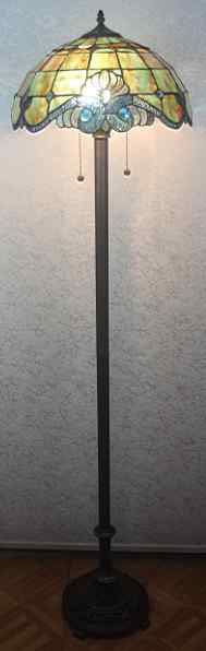 Tiffany Floor Lamp - DYL80877FLR - handcrafted Tiffany stained glass lamp