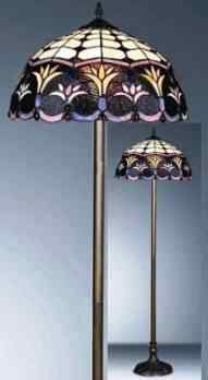 F161278 - handcrafted Tiffany stained glass lamp