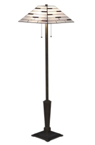 F182139 - handcrafted Tiffany stained glass lamp