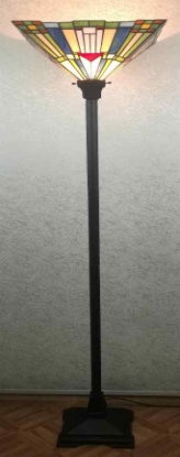 Tiffany Floor Lamp - FU141970 - handcrafted Tiffany stained glass lamp