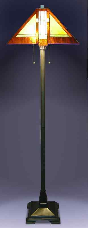 Tiffany Floor Lamp - MIS102FLR - handcrafted Tiffany stained glass lamp