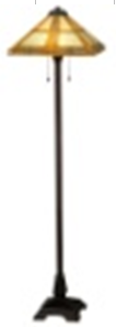 MS152-24-
1-FYC20 - handcrafted Tiffany stained glass lamp