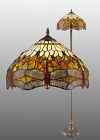 OT1485/FL - handcrafted Tiffany stained glass lamp
