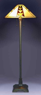 QSC18039/201 - handcrafted Tiffany stained glass lamp