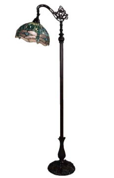Tiffany Floor Lamp - QT14015TOR - handcrafted Tiffany stained glass lamp
