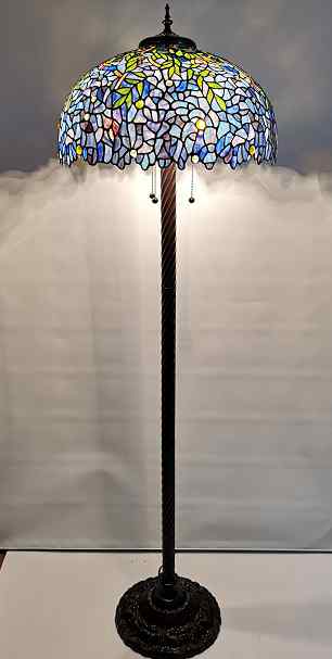 Tiffany Floor Lamp - TF2066FL20 - handcrafted Tiffany stained glass lamp