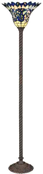 Tiffany Floor Lamp - TF473-14TOR - handcrafted Tiffany stained glass lamp