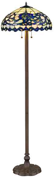 Tiffany Floor Lamp - TF473-18FL - handcrafted Tiffany stained glass lamp