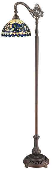 Tiffany Floor Lamp - TF473-FL12 - handcrafted Tiffany stained glass lamp