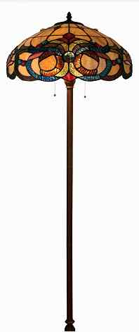 Tiffany Floor Lamp - TF601-18FL - handcrafted Tiffany stained glass lamp