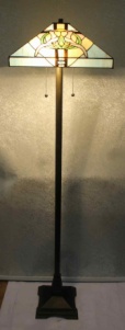 Tiffany Floor Lamp - TFP16FLR - handcrafted Tiffany stained glass lamp
