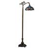 Tiffany Floor Lamp - TR860-10R-7-FYE11 - handcrafted Tiffany stained glass lamp