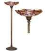 TS19+BB75B - handcrafted Tiffany stained glass lamp