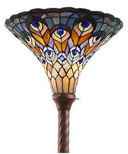 TS47+BB75B - handcrafted Tiffany stained glass lamp
