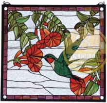 Tiffany Screens Lamp - AM027PN20 - handcrafted Tiffany stained glass lamp