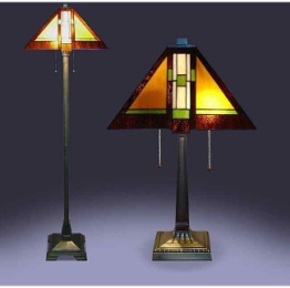 Tiffany Lamp Sets - MIS102SET - handcrafted Tiffany stained glass lamp