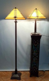 Tiffany Lamp Sets - TF1735SET - handcrafted Tiffany stained glass lamp