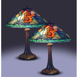 Tiffany Lamp Sets - TF3066SET - handcrafted Tiffany stained glass lamp