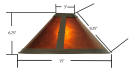 6200-15R - handcrafted Tiffany stained glass lamp