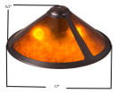 6200-16 - handcrafted Tiffany stained glass lamp