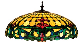 Tiffany Shade Only Lamp - DK880-18-1 - handcrafted Tiffany stained glass lamp