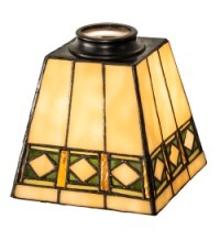 Tiffany Shade Only Lamp - MS217-07R-1 - handcrafted Tiffany stained glass lamp