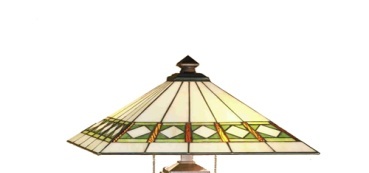 Tiffany Shade Only Lamp - MS217-20-1 - handcrafted Tiffany stained glass lamp