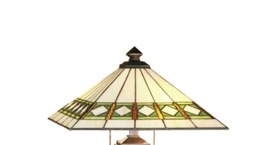 Tiffany Shade Only Lamp - MS217-24-1 - handcrafted Tiffany stained glass lamp