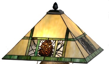 Tiffany Shade Only Lamp - MS244-20-1 - handcrafted Tiffany stained glass lamp