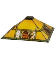 Tiffany Shade Only Lamp - MS244-24-1 - handcrafted Tiffany stained glass lamp