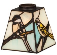 Tiffany Shade Only Lamp - MS255-07R-1 - handcrafted Tiffany stained glass lamp