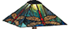 Tiffany Shade Only Lamp - MS275-18-1 - handcrafted Tiffany stained glass lamp
