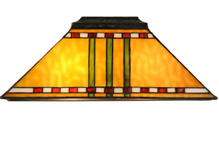 Tiffany Shade Only Lamp - MS287-16L-1 - handcrafted Tiffany stained glass lamp