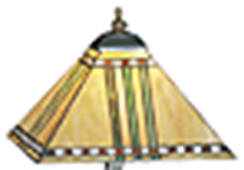 Tiffany Shade Only Lamp - MS287-18-1 - handcrafted Tiffany stained glass lamp