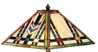 Tiffany Shade Only Lamp - MS288-18-1 - handcrafted Tiffany stained glass lamp