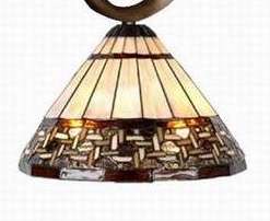Tiffany Shade Only Lamp - SG130-09R-1 - handcrafted Tiffany stained glass lamp