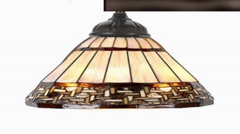 Tiffany Shade Only Lamp - SG130-14R-1 - handcrafted Tiffany stained glass lamp