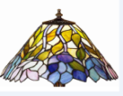 Tiffany Shade Only Lamp - SG319-14-1 - handcrafted Tiffany stained glass lamp