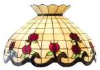 Tiffany Shade Only Lamp - SG601-23-27 - handcrafted Tiffany stained glass lamp