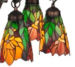 Tiffany Shade Only Lamp - SG625-05R-1 - handcrafted Tiffany stained glass lamp