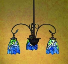 Tiffany Shade Only Lamp - SG625-05R-2 - handcrafted Tiffany stained glass lamp