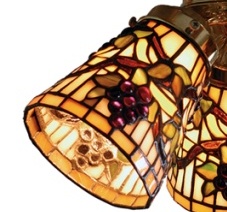 Tiffany Shade Only Lamp - SG656-04R-2 - handcrafted Tiffany stained glass lamp