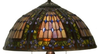 Tiffany Shade Only Lamp - SG699-16-3 - handcrafted Tiffany stained glass lamp